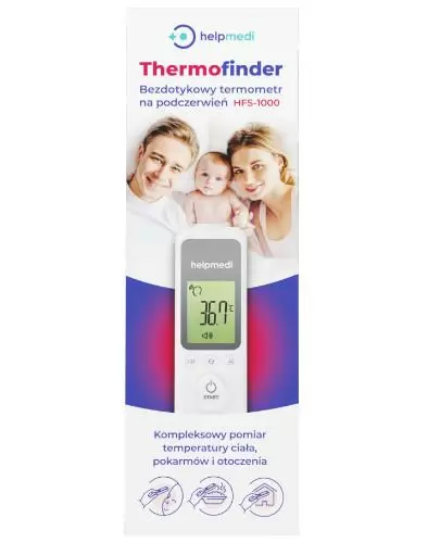 Helpmedi Thermofinder HFS-1000 bezdotykowy termometr na podczerwień 1 sztuka zdjęcie