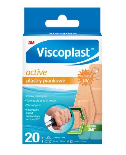 Viscoplast™ Active, plastry piankowe, 3 rozmiary, pudełko, 20 sztuk zdjęcie