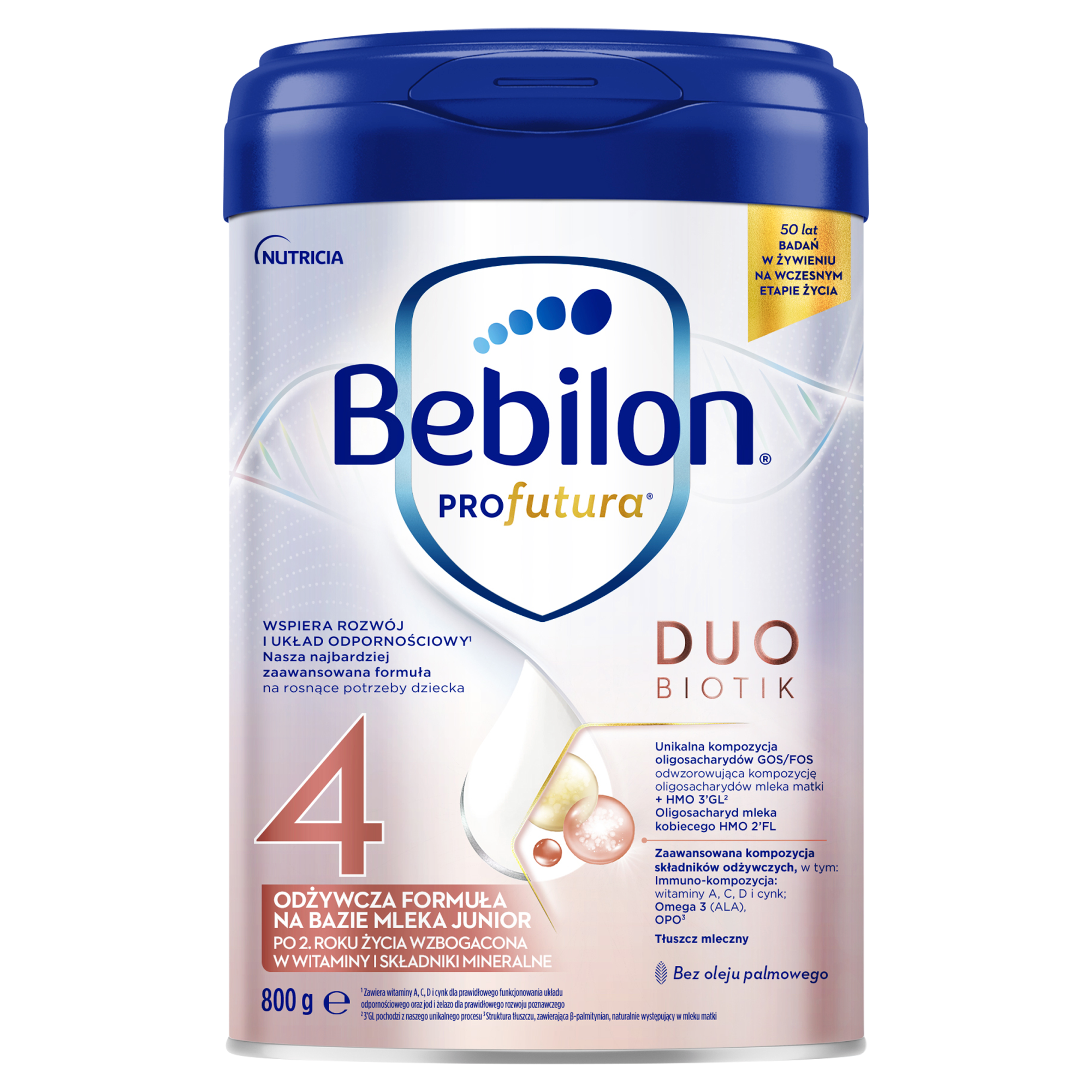 Bebilon 4 ProFutura Duobiotik mleko modyfikowane powyżej 2 roku 800 g zdjęcie
