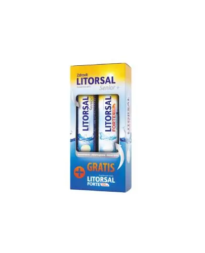 Zdrovit Litorsal Senior+, 24 tabletek + Litorsal Forte mango-marakuja, 24 tabletek zdjęcie