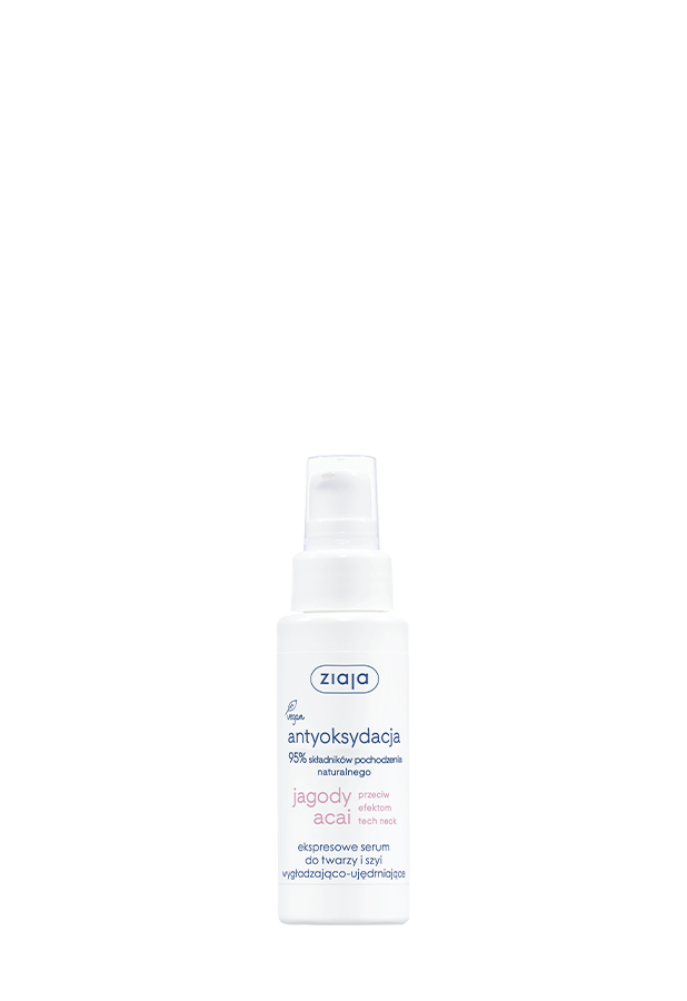 ZIAJA JAGODY ACAI Ekspresowe serum do twarzy i szyi wygładzająco-ujędrniające - 50 ml zdjęcie