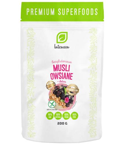 INTENSON Bezglutenowe musli owsiane + Detox, 200 g zdjęcie