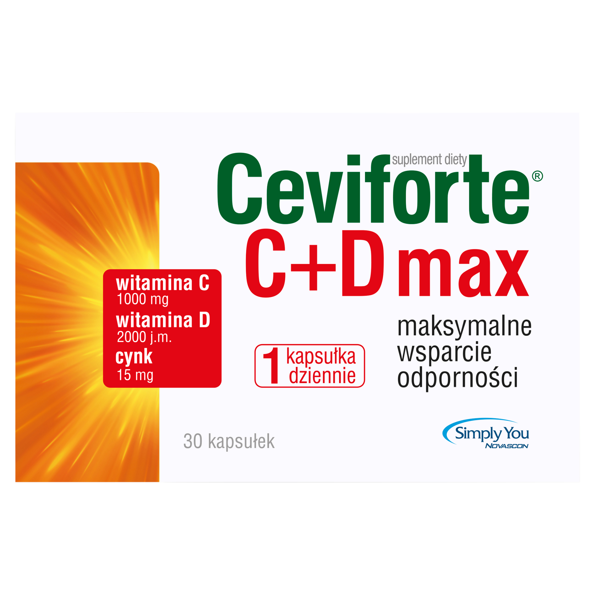 Ceviforte Max - 30 kaps. - cena, opinie, wskazania zdjęcie