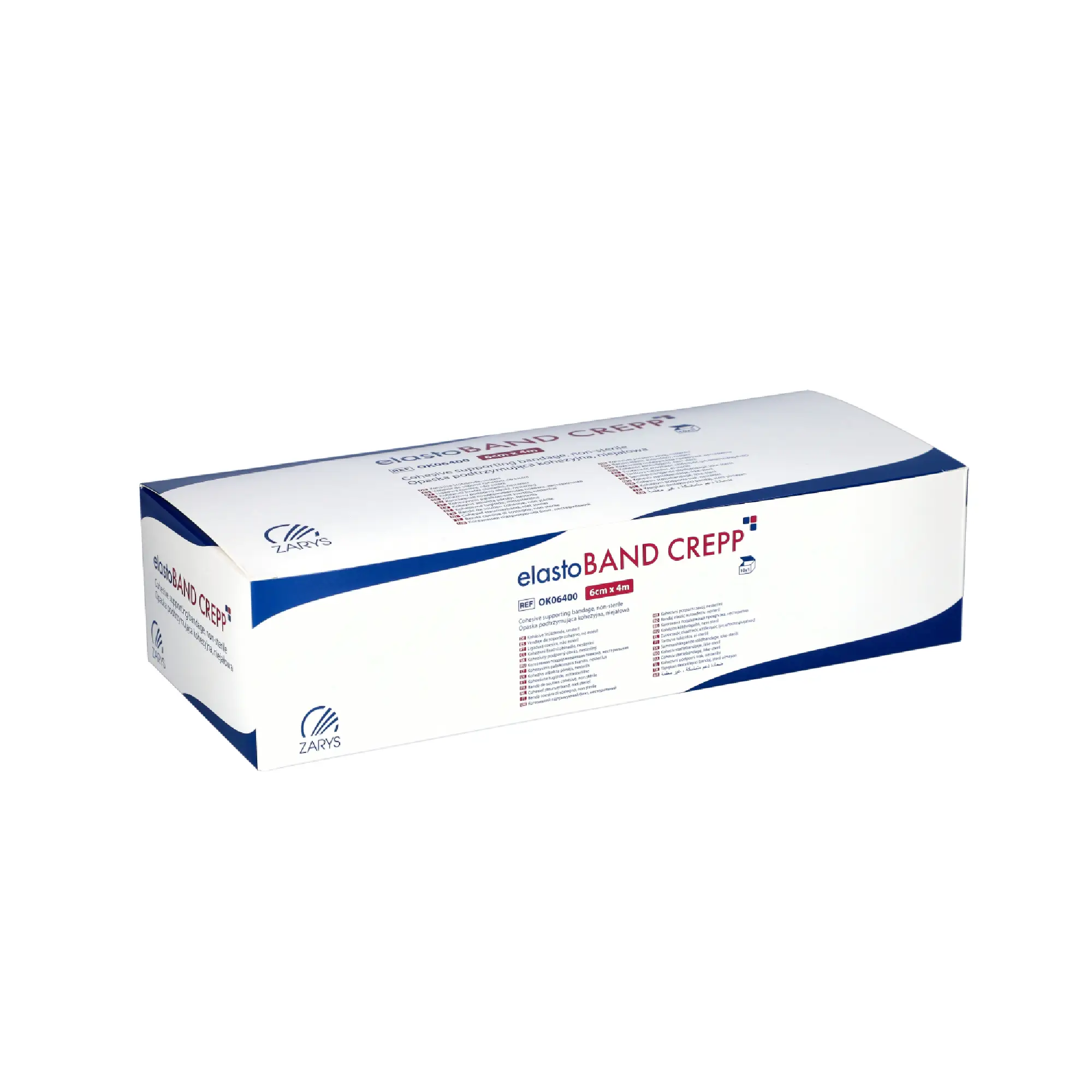 elastoBand Crepp Opaska podtrzymująca niejałowa kohezyjna 6 cm x 4 m, 1 sztuka