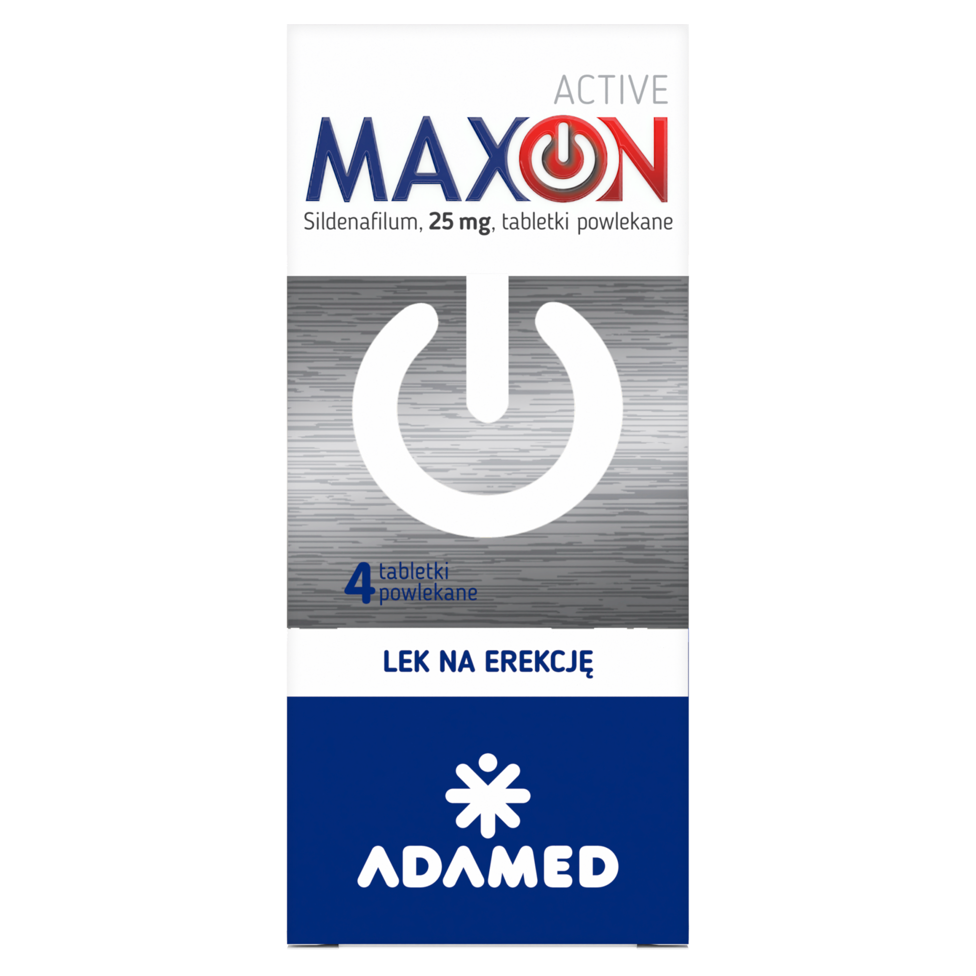 Maxon Active, 25 mg (Sildenafil), 4 tabletki powlekane na erekcję zdjęcie