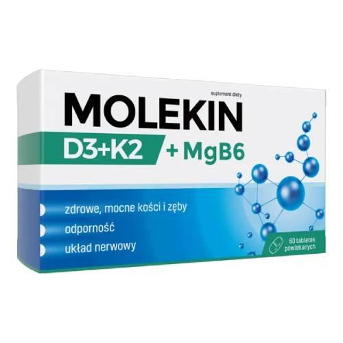 Molekin D3 + K2 + MgB6, 60 tabletek powlekanych zdjęcie