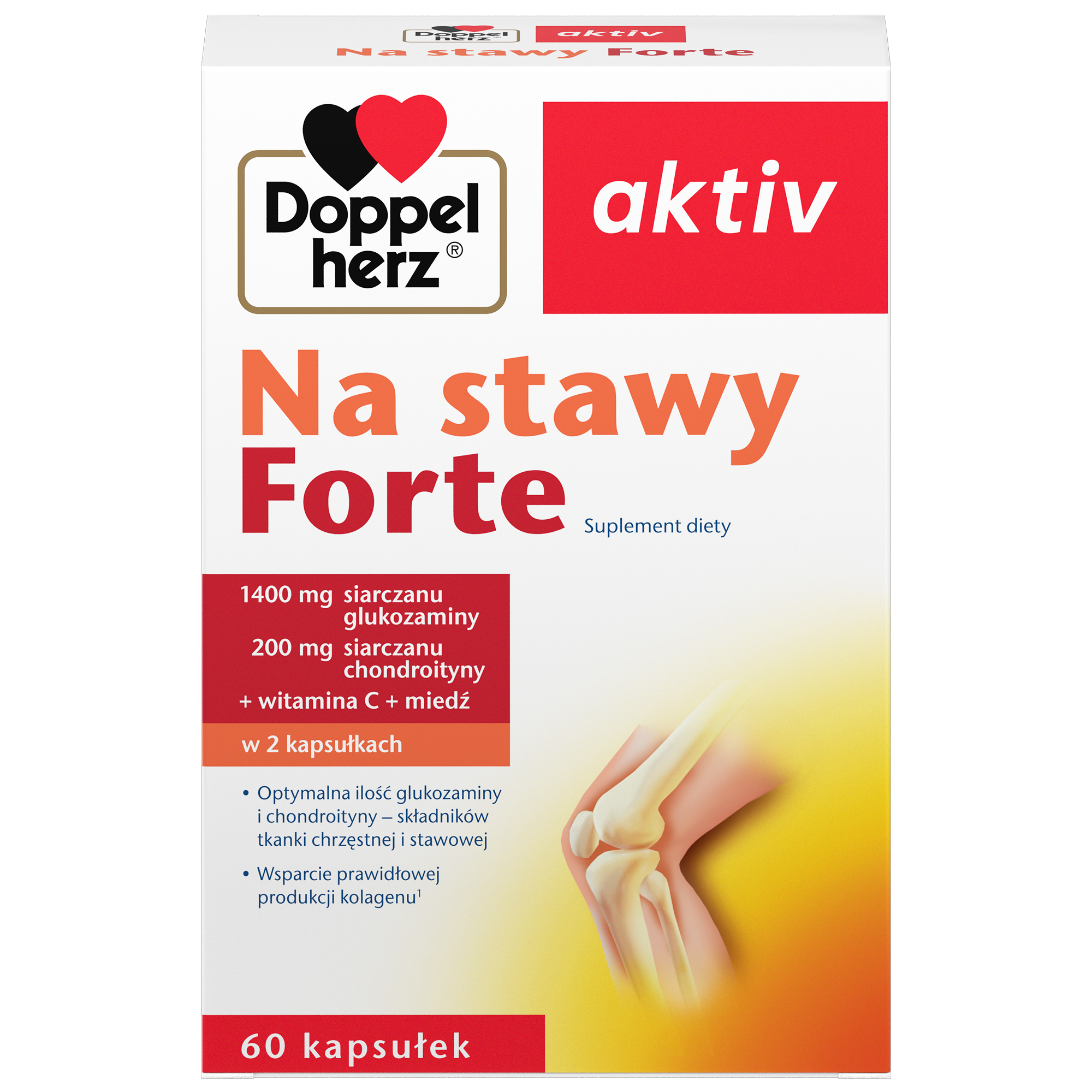 DOPPELHERZ AKTIV Na stawy forte - 60 kaps. zdjęcie