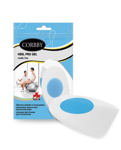 CORBBY HEEL PRO GEL Silikonowe podpiętki na ostrogi piętowe rozmiar M - 2 szt. zdjęcie