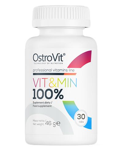 OstroVit Vit&Min 100% - 30 tabl. - cena, opinie, stosowanie zdjęcie