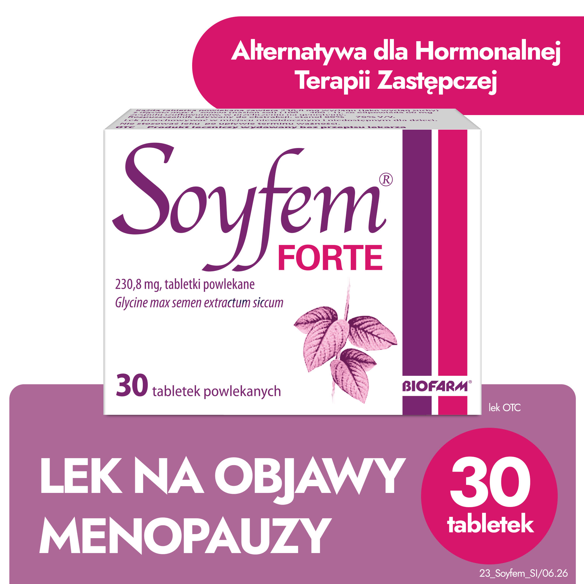 Soyfem forte, 230,8 mg, tabletki powlekane, 3 x 30 sztuk