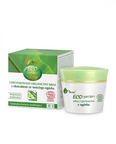 AVA ECO GARDEN Certyfikowany organiczny krem z ekstraktem ze świeżego ogórka - 50 ml zdjęcie