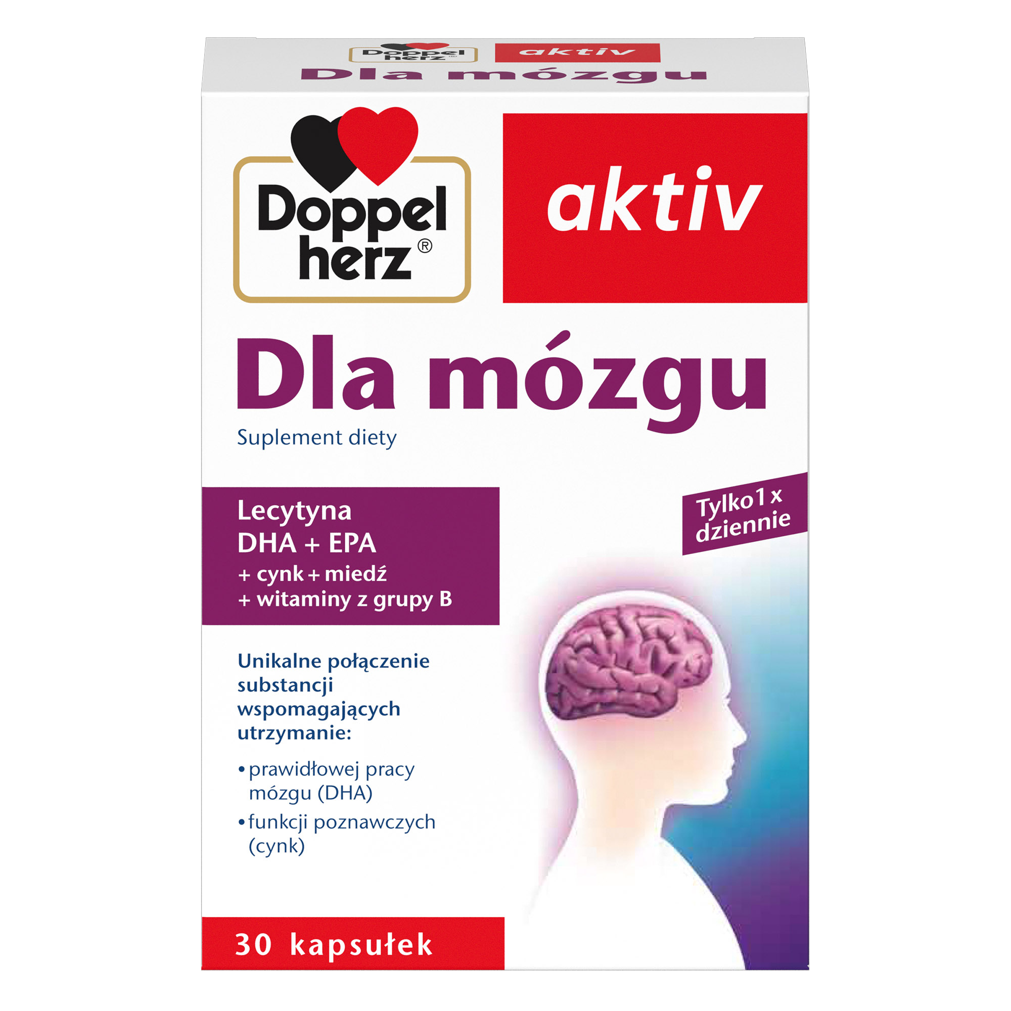 Doppelherz aktiv Dla mózgu, kapsułki, 30 sztuk zdjęcie