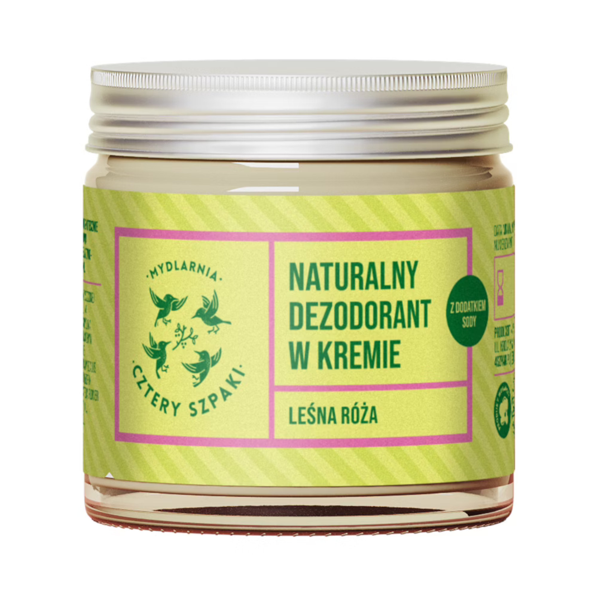 Mydlarnia Cztery Szpaki Leśna Róża, Naturalny dezodorant w kremie, 100 ml zdjęcie