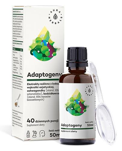 Aura Herbals Adaptogeny 100% naturalne ekstrakty roślinne płyn 50 ml zdjęcie