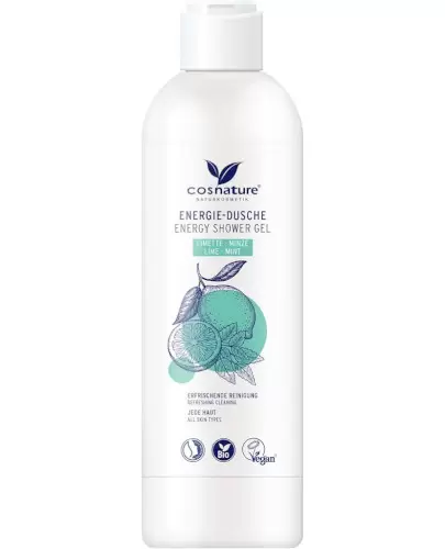 Cosnature Naturalny energetyzujący żel pod prysznic z limonką i miętą 250 ml zdjęcie
