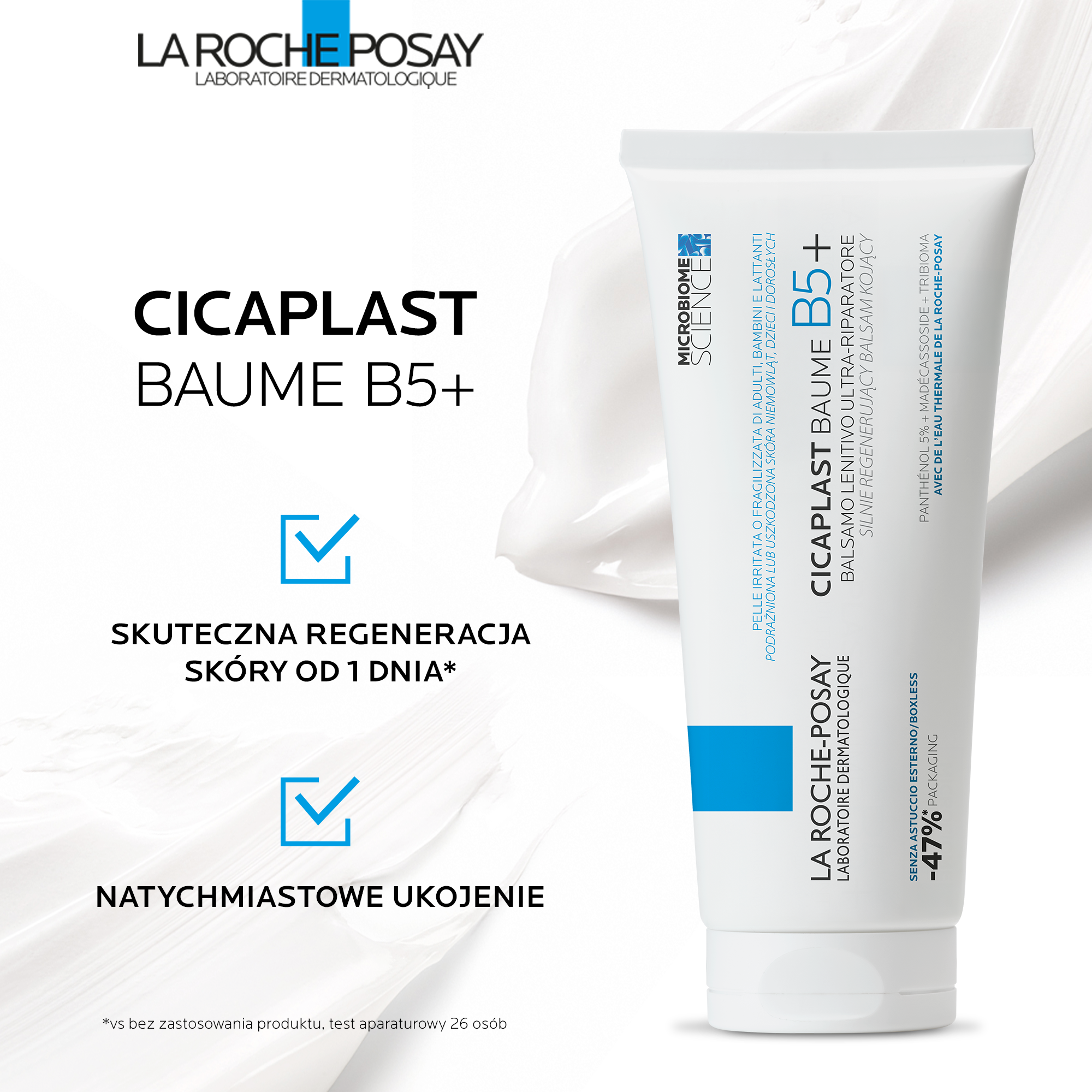 La Roche Posay Cicaplast Baume B5+, silnie regenerujący balsam kojący, 100 ml