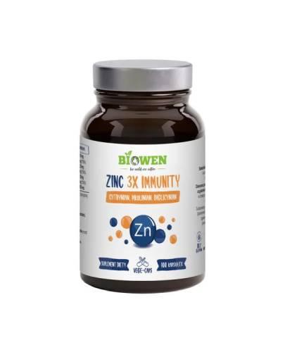 Biowen, Zinc 3x Immunity, kapsułki, 100 sztuk zdjęcie