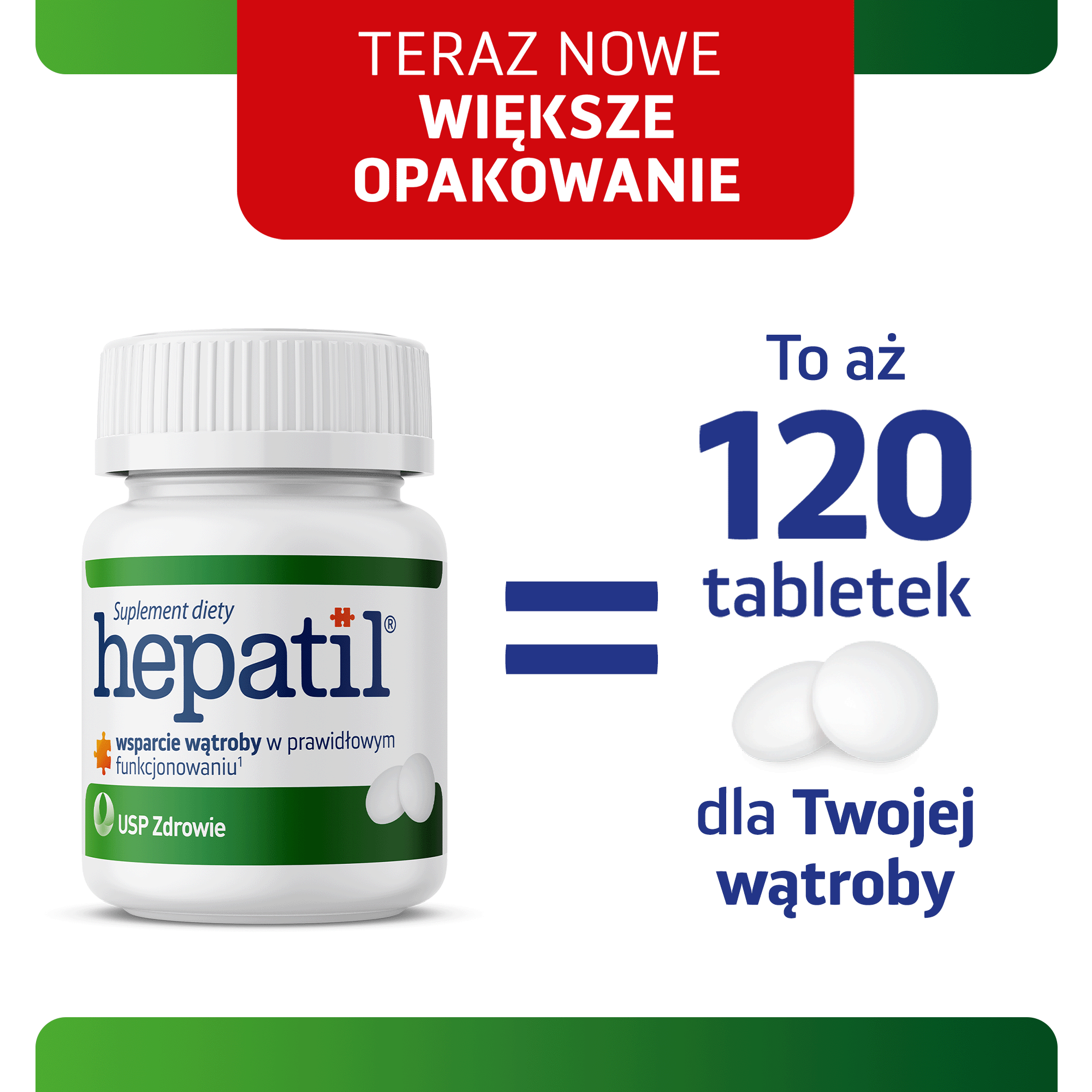 USP Zdrowie, Hepatil, tabletki, 120 sztuk