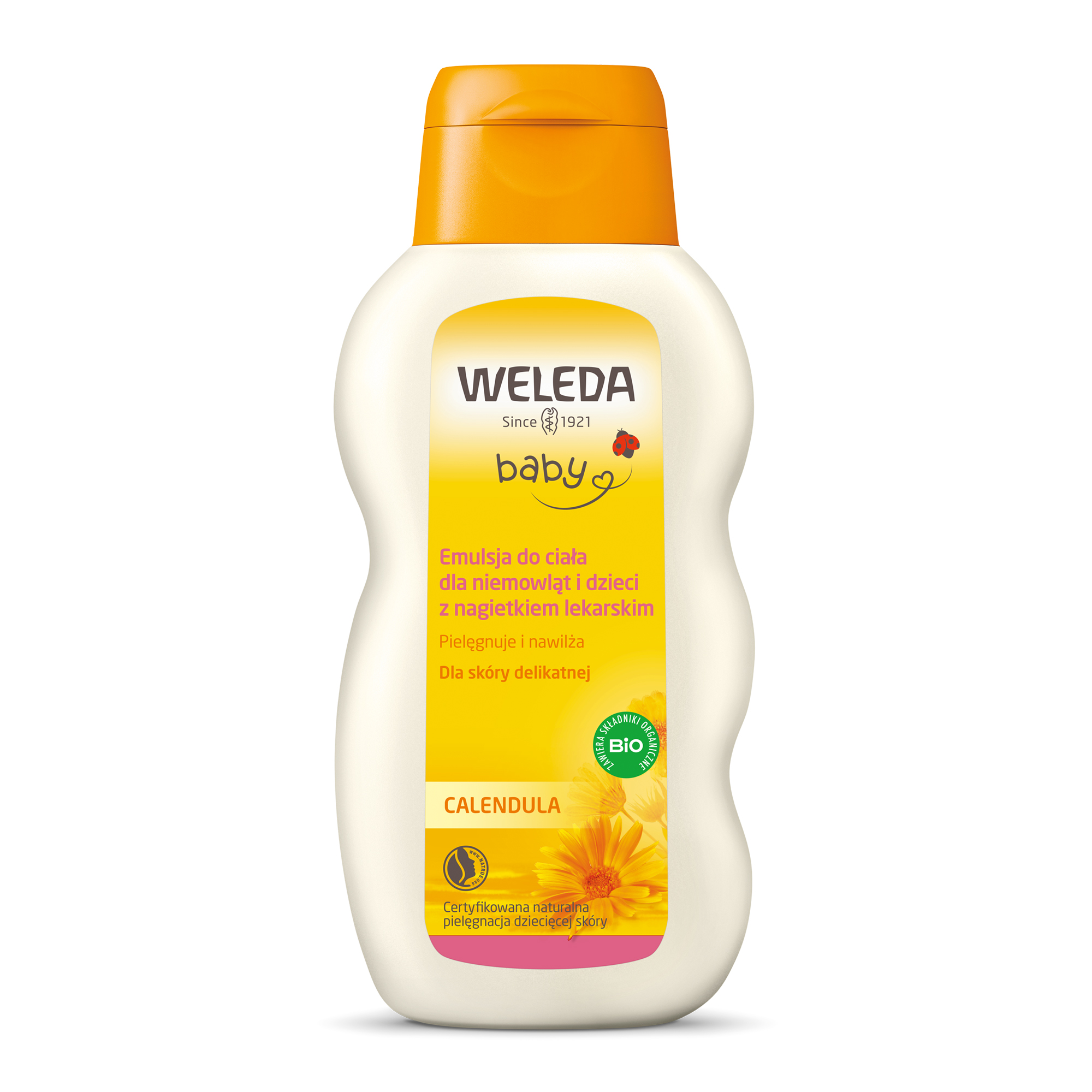 Weleda Baby Calendula Emulsja do ciała dla niemowląt i dzieci z nagietkiem lekarskim 200 ml zdjęcie