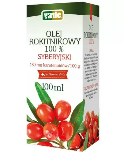 Virde Olej rokitnikowy 100% syberyjski 100 ml zdjęcie