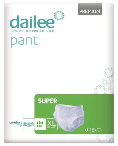 Dailee Pant Premium Super majtki chłonne rozmiar XL 15 sztuk zdjęcie