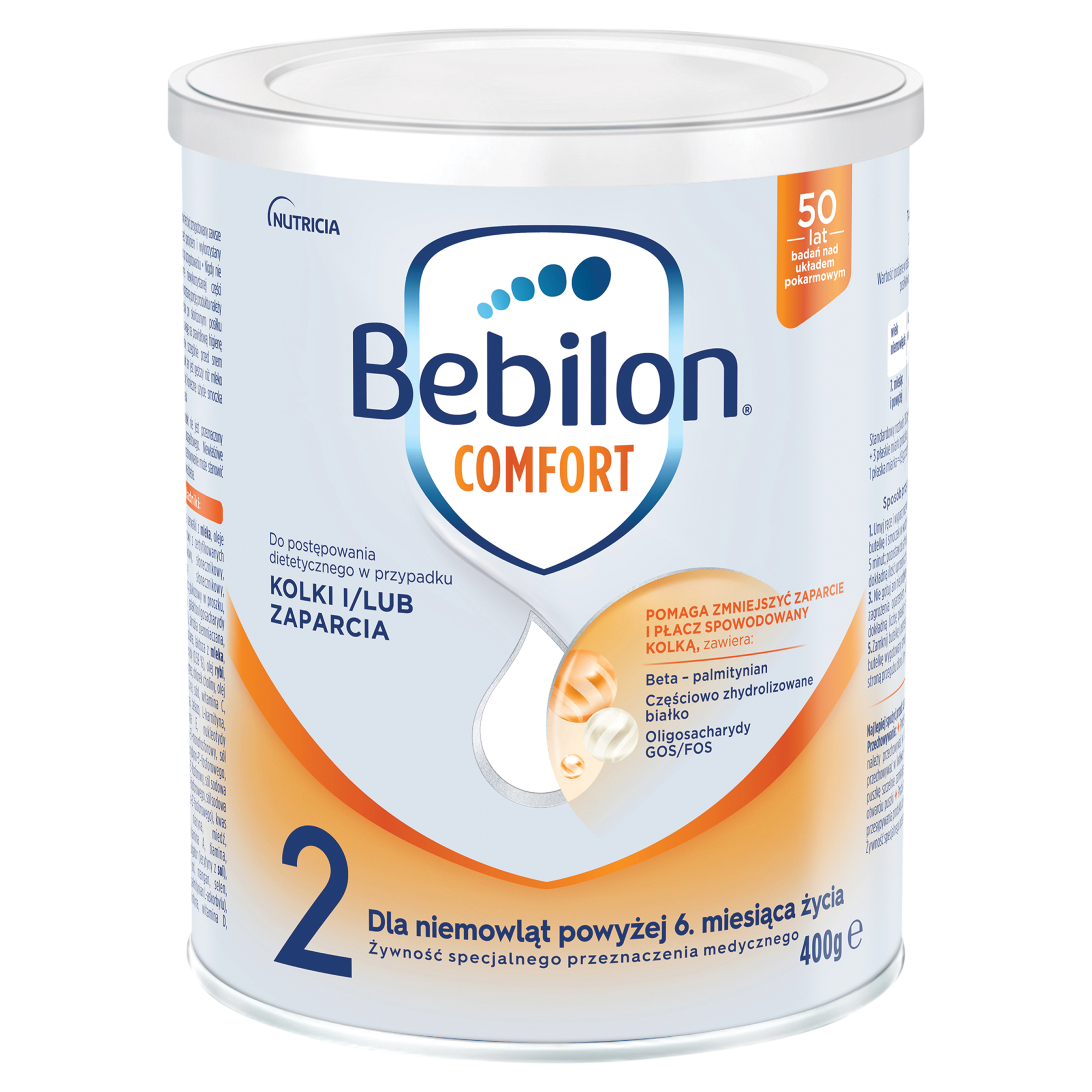 Bebilon Comfort 2 dla niemowląt z tendencją do kolek i zaparć po 6. miesiącu 400 g zdjęcie
