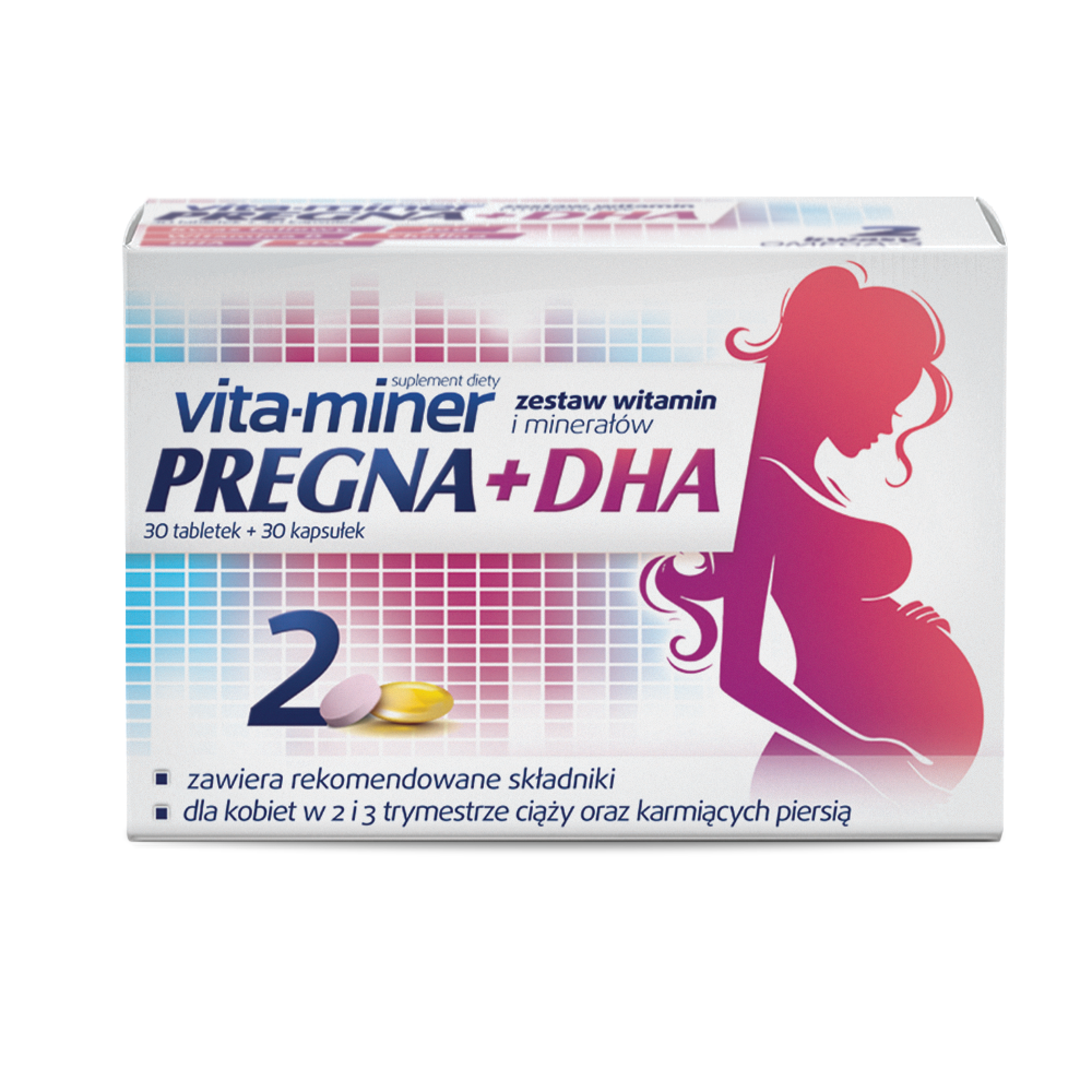 Vita-Miner Pregna DHA, tabletki, 30 sztuk, kapsułki, 30 sztuk zdjęcie