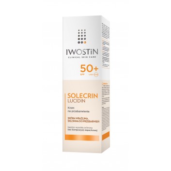 IWOSTIN SOLECRIN LUCIDIN Hipoalergiczny krem na przebarwienia do skóry wrażliwej SPF50+ - 50 ml