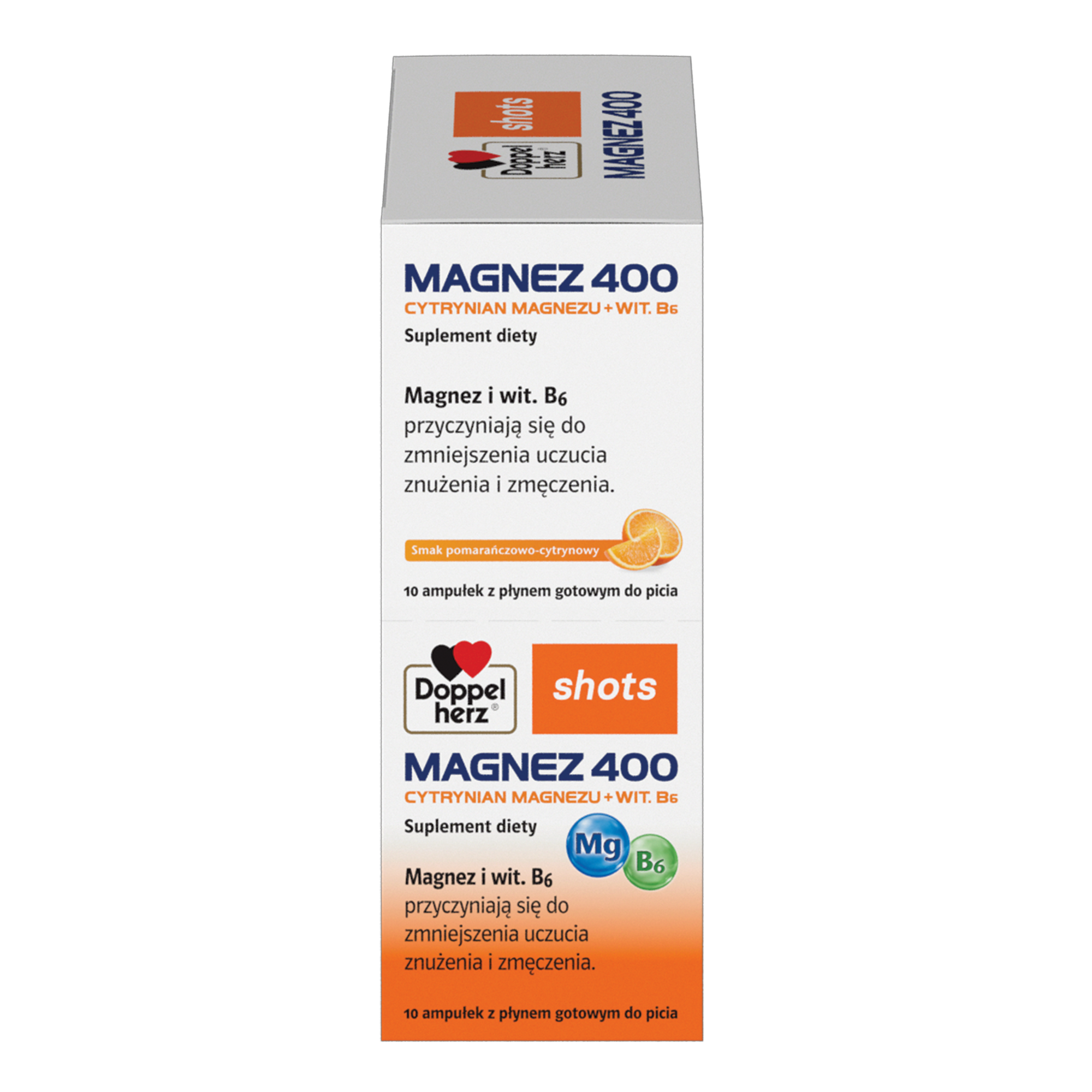 Doppelherz shots MAGNEZ 400, ampułki, 10 sztuk zdjęcie