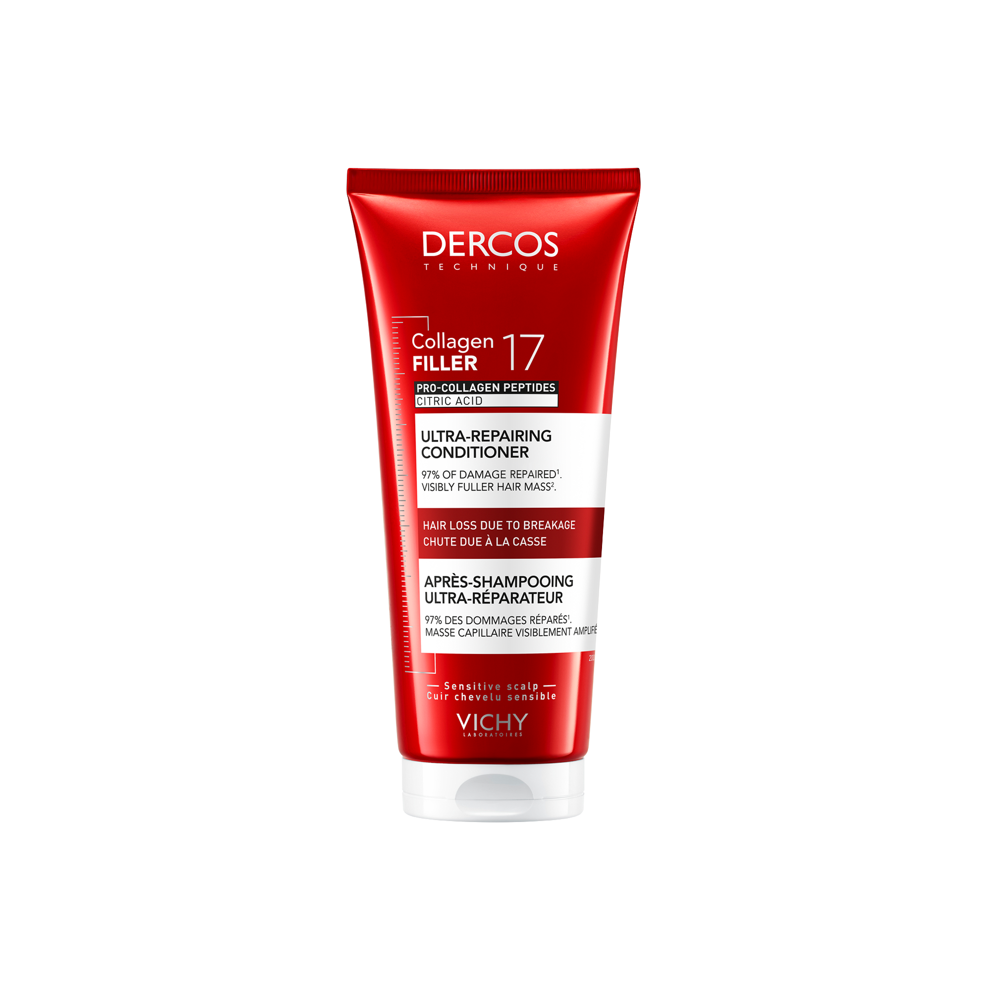 Vichy Dercos Collagen 17 Filler Ultra-Regenerująca, odżywka, 200 ml zdjęcie