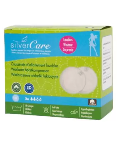 Masmi Silver Care wielorazowe wkładki laktacyjne 2 sztuki zdjęcie