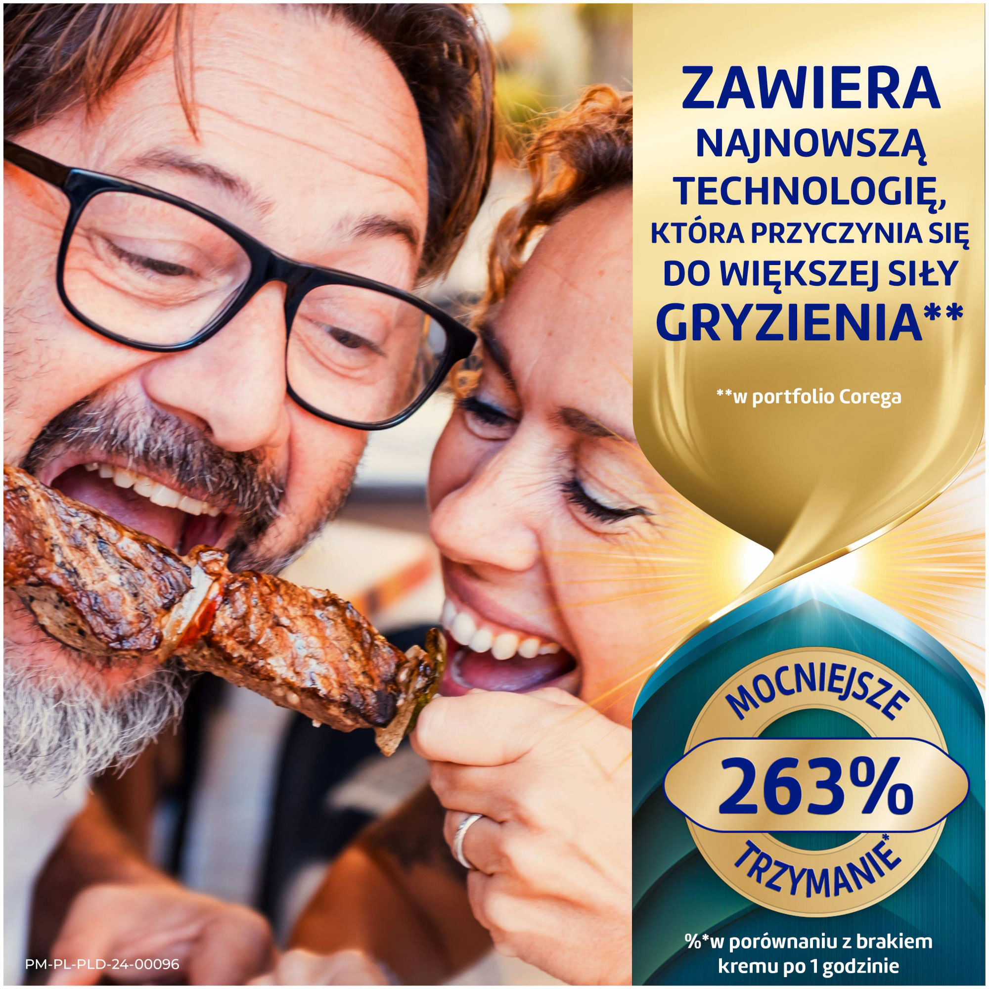 Corega Power Max Supreme All-In 1, krem mocujący do protez zębowych, 40 g