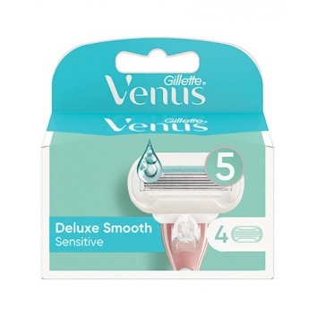 Gillette Venus Deluxe Smooth Sensitive Ostrza do maszynki, 4 sztuki