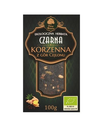 Dary Natury Ekologiczna herbata czarna korzenna z Gór Cejlonu - 100 g  zdjęcie