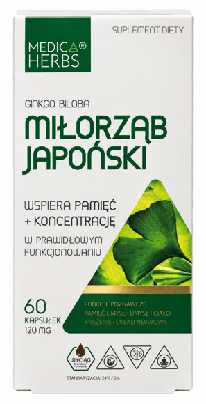 Medica Herbs Miłorząb japoński 60 kapsułek zdjęcie