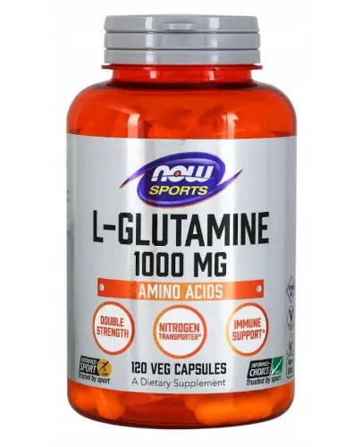 NOW Sports L-glutamine 1000 mg 120 kapsułek zdjęcie