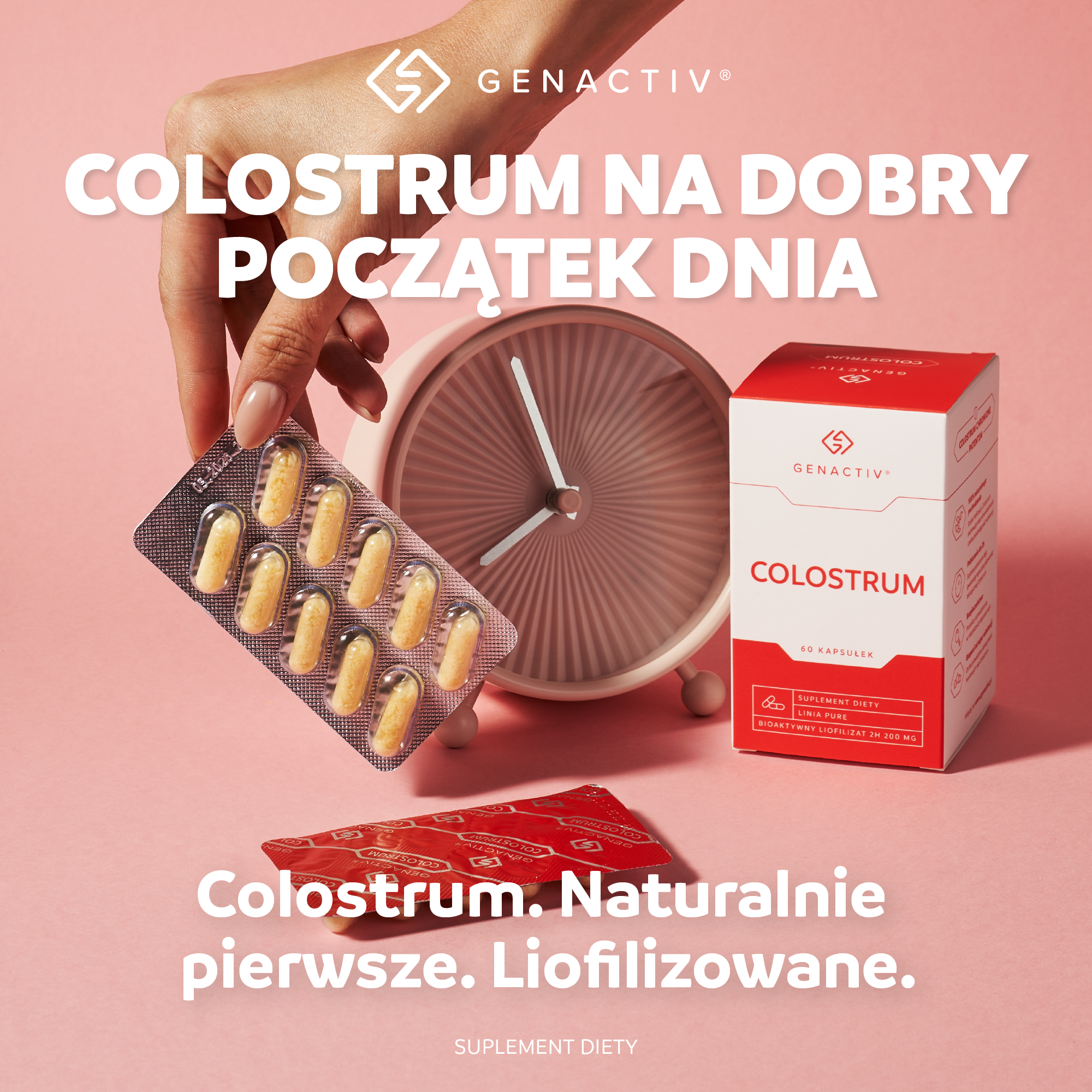 Genactiv, Colostrum, kapsułki, 60 sztuk