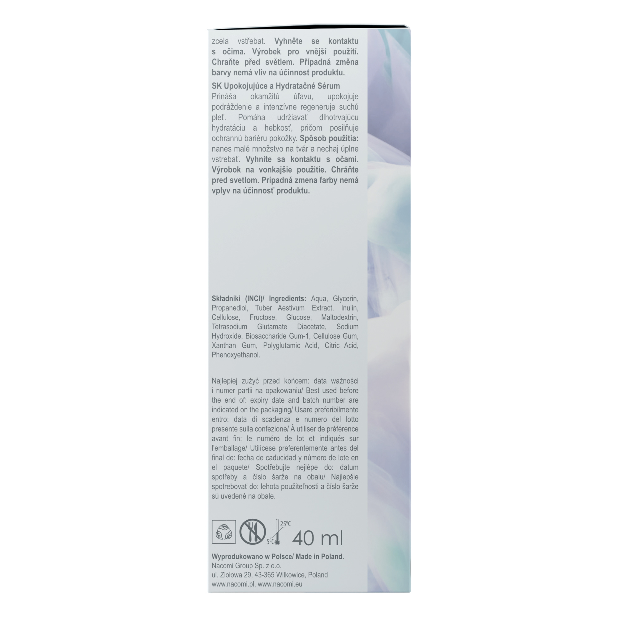 Nacomi White Truffle Key Serum kojąco-nawilżające, 40 ml