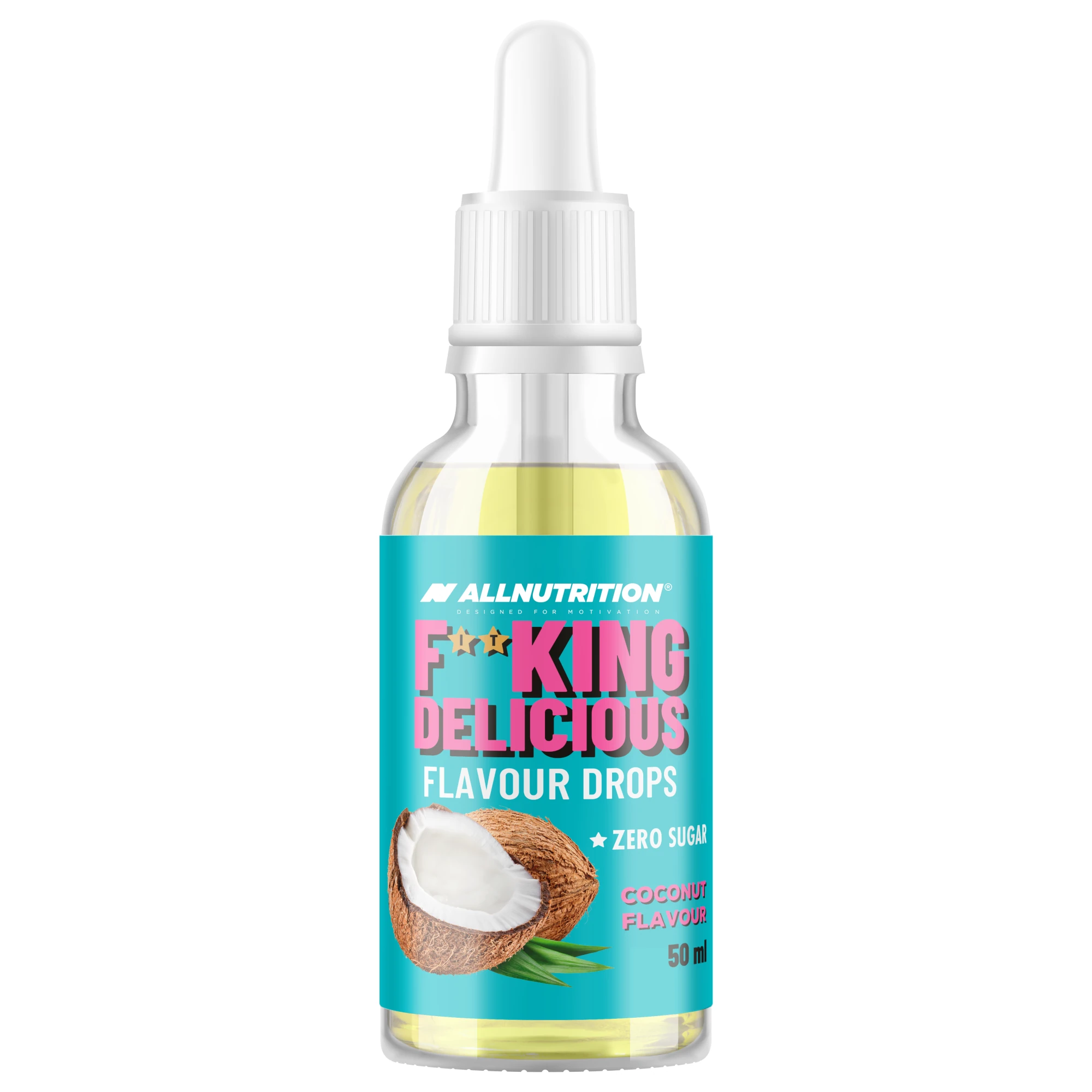 Allnutrition Fitking Delicious Flavour Drops Coconut, Kokosowy, 50 ml zdjęcie
