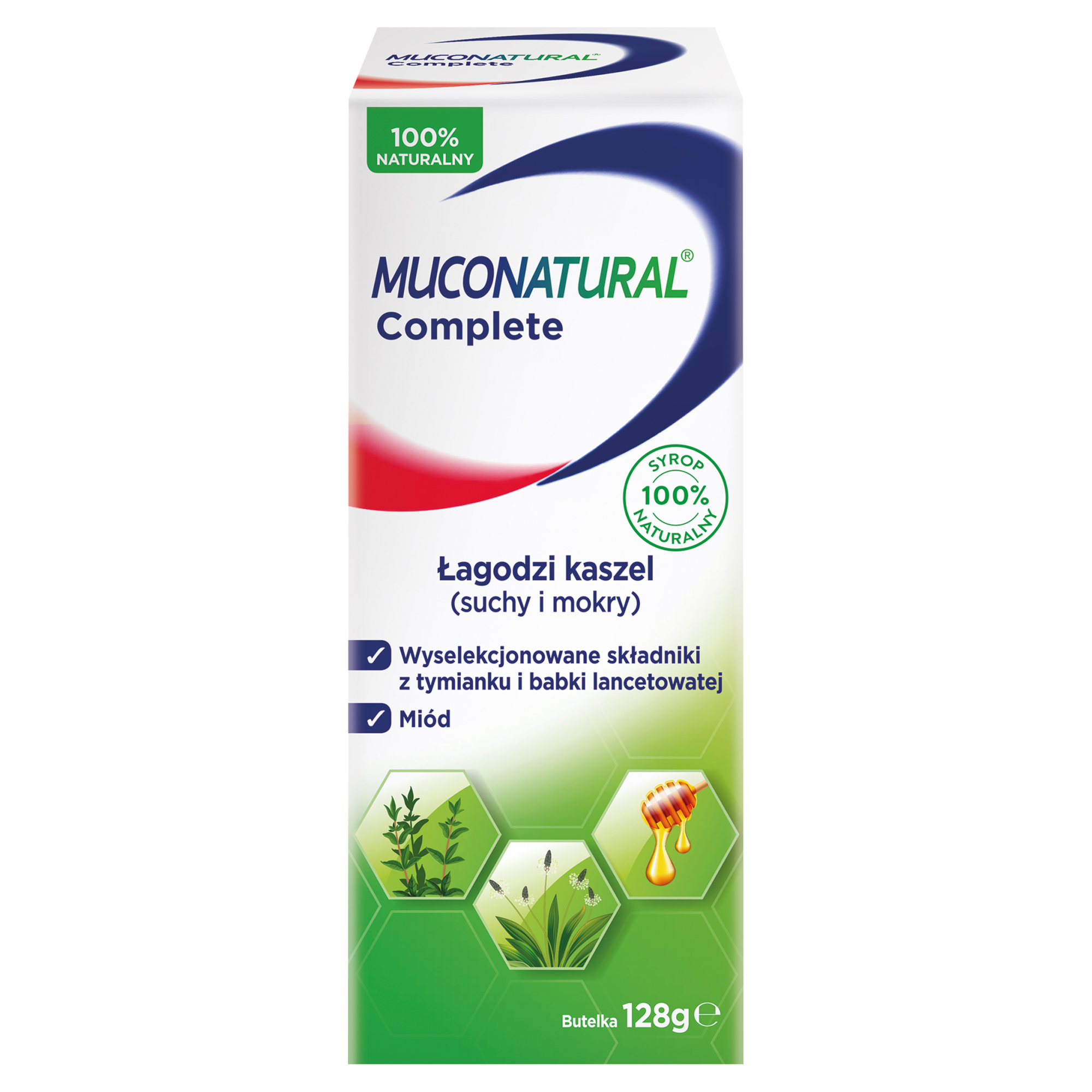 MUCONATURAL COMPLETE Syrop na kaszel, odkrztuszanie - 128 g zdjęcie