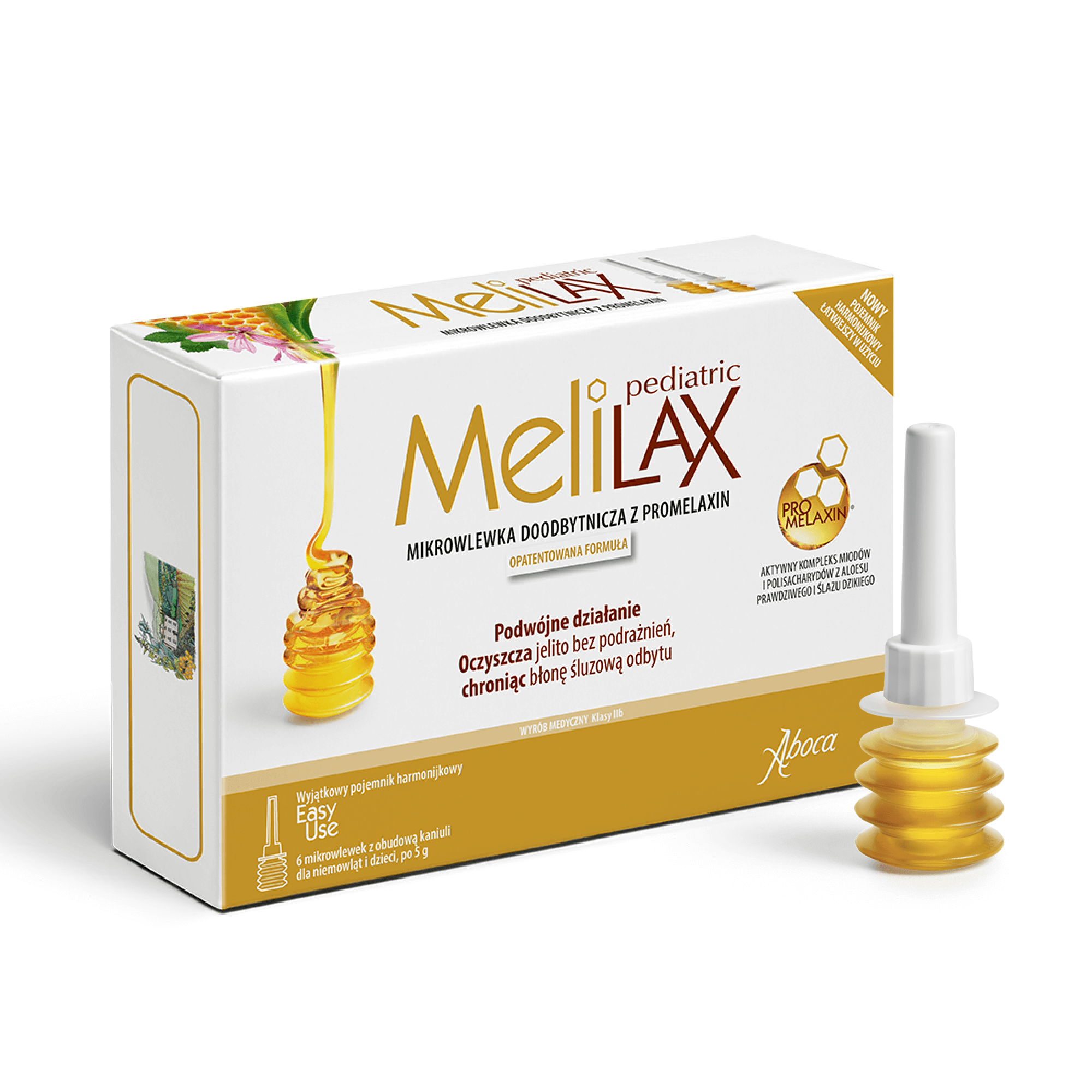 Melilax Pediatric mikrowlewka dla dzieci 6 sztuk zdjęcie