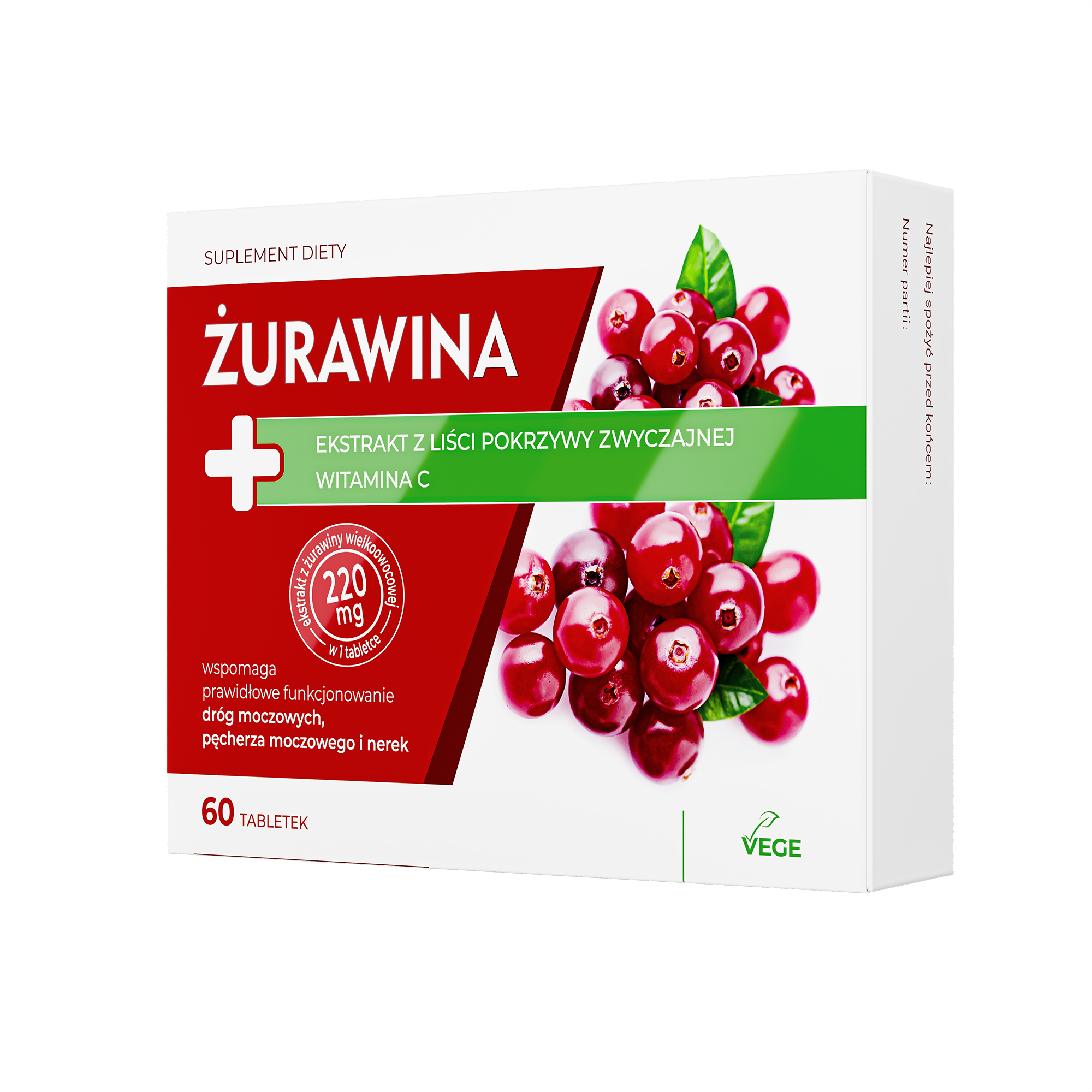 Żurawina, 60 tabletek