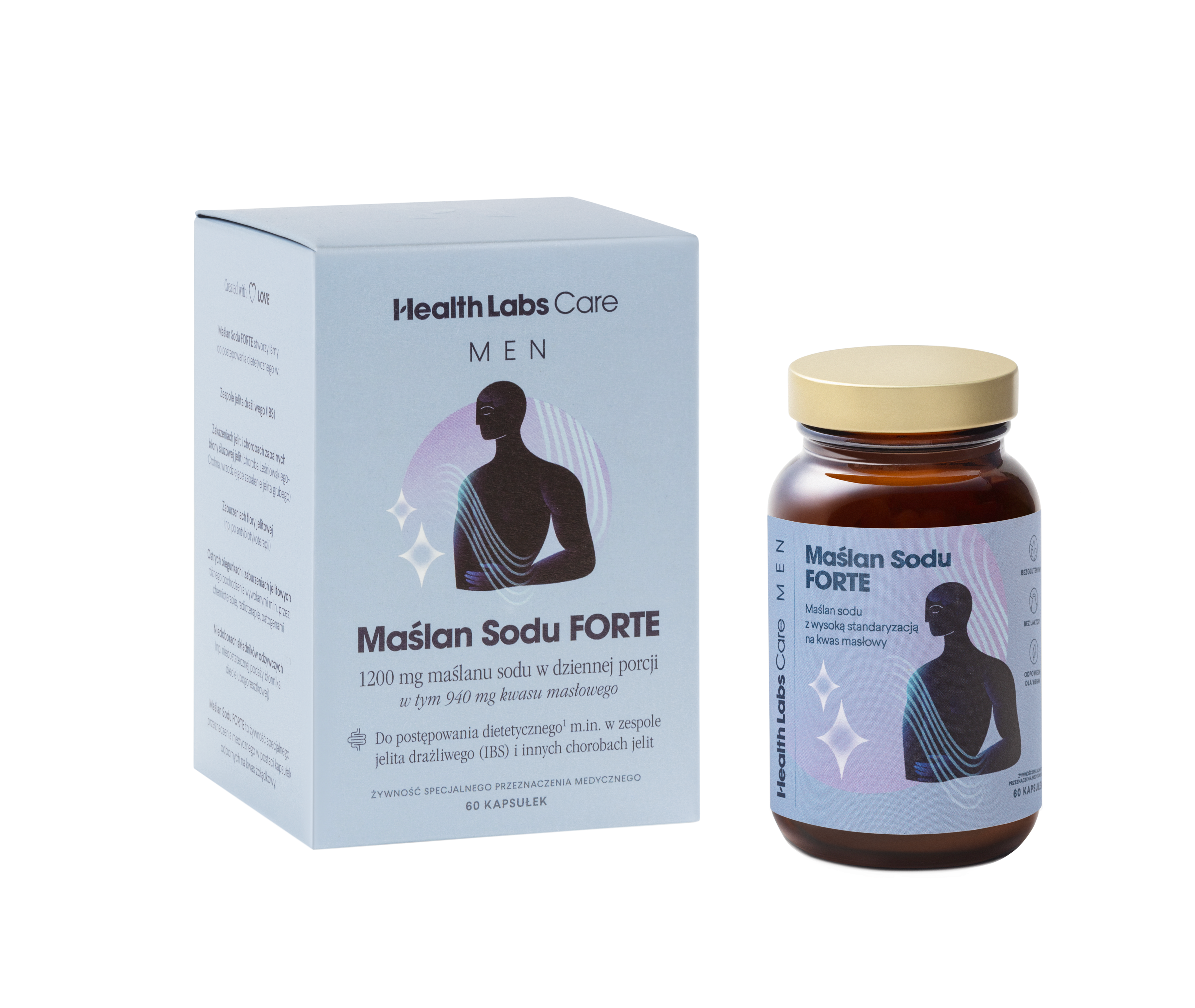 Health Labs, Maślan Sodu Forte Men, 60 szt zdjęcie