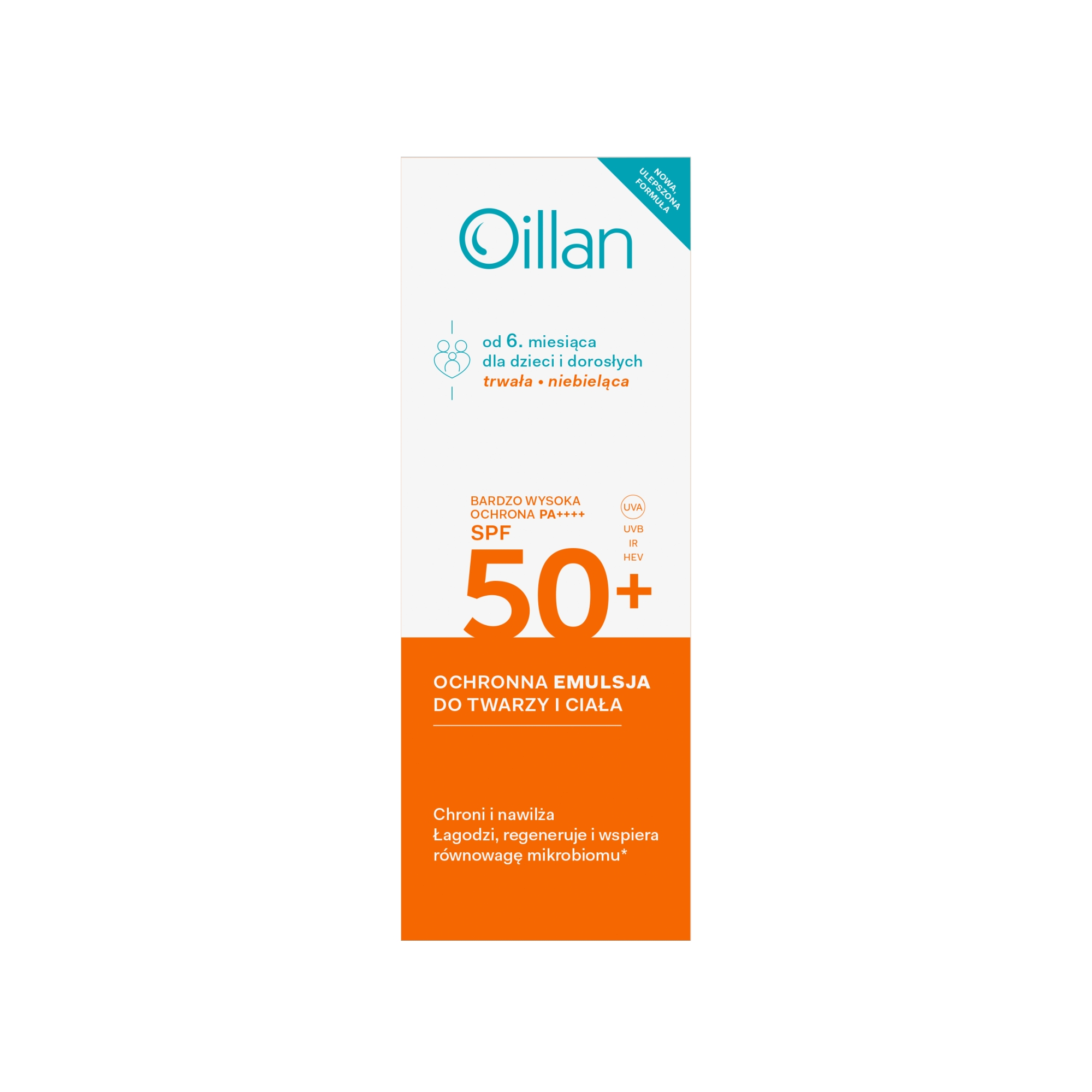 Oillan Sun, ochronna emulsja do twarzy i ciała SPF 50, 100 ml zdjęcie