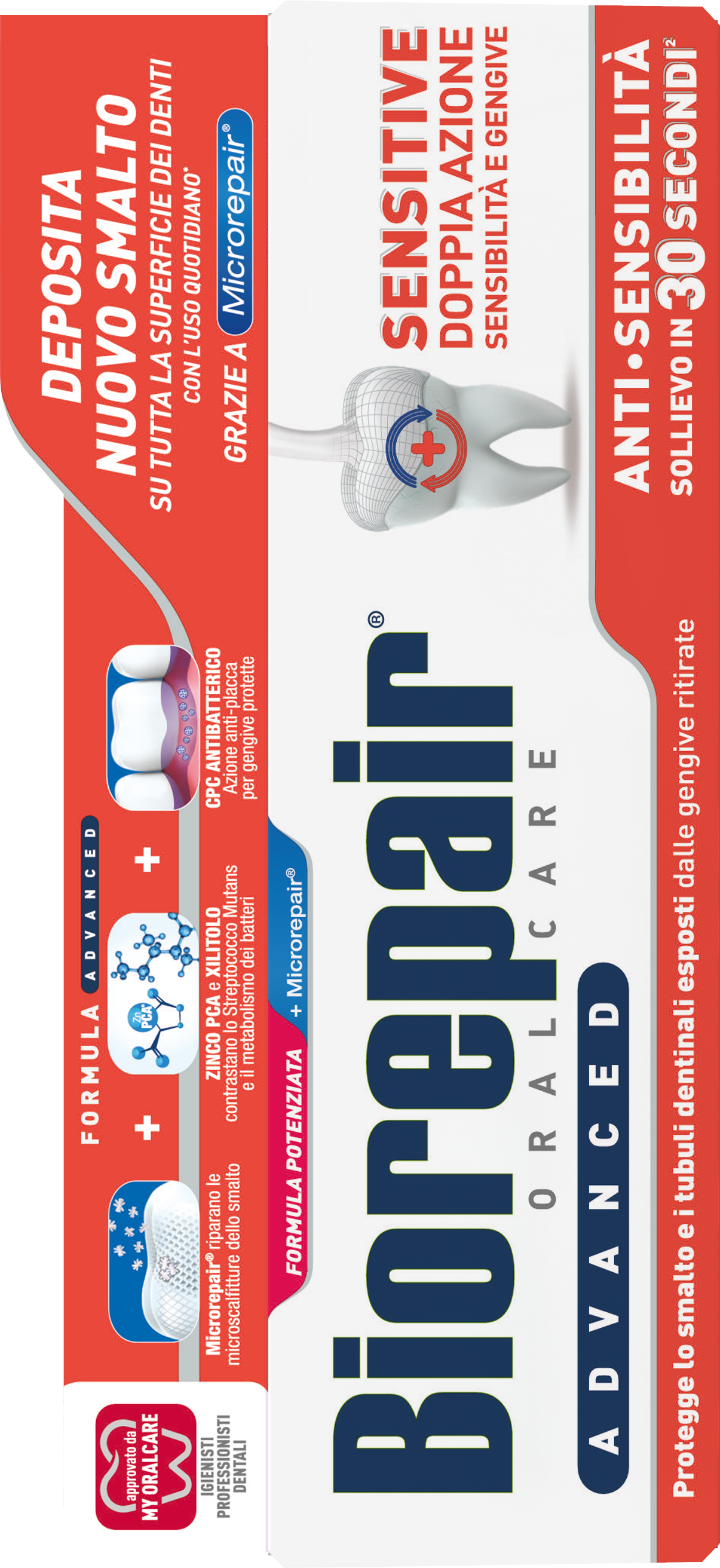 Biorepair Plus Advanced Pasta Sensitivity Double Action, 75 ml