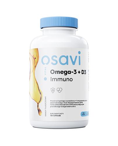 Omega-3 + D3 Immuno cytryna, 180 kaps., cena, wskazania, właściwości zdjęcie