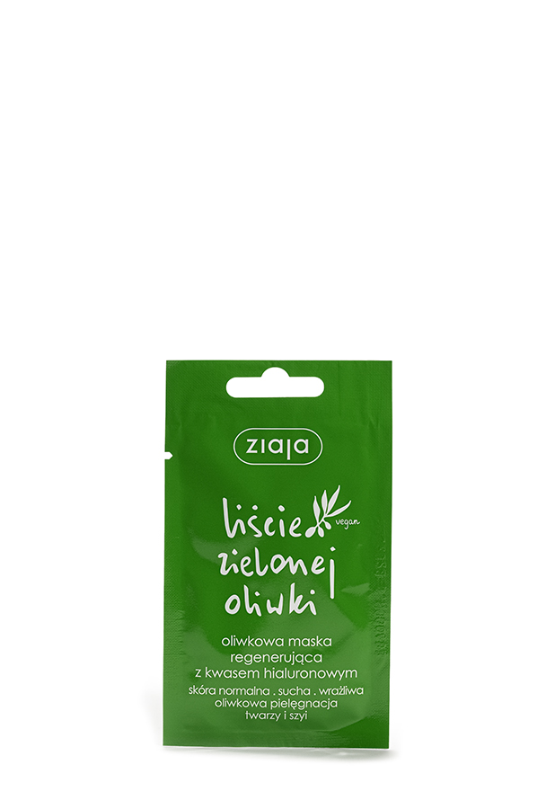 Ziaja Liście zielonej oliwki oliwkowa maska regenerująca z kwasem hialuronowym 7 ml zdjęcie