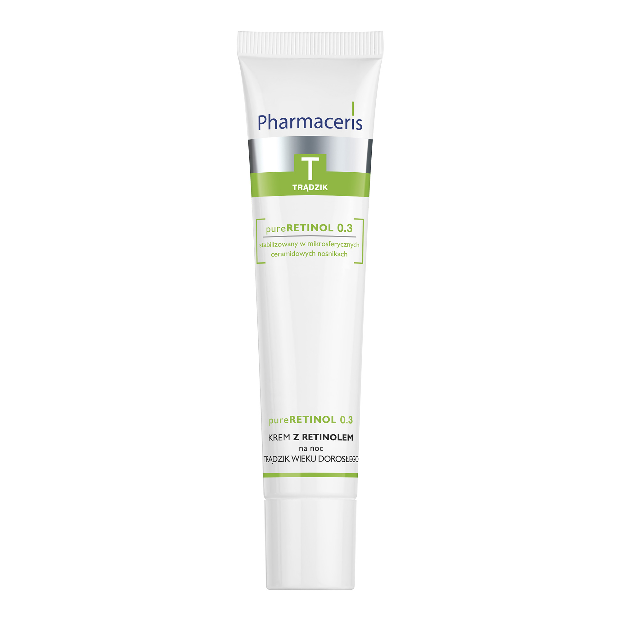 PHARMACERIS T PURERETINOL 0.3, krem z retinolem na trądzik wieku dorosłego na noc, 40 ml