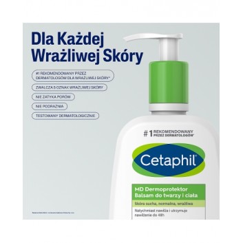 Cetaphil MD Dermoprotektor, balsam nawilżający z pompką, 236 ml