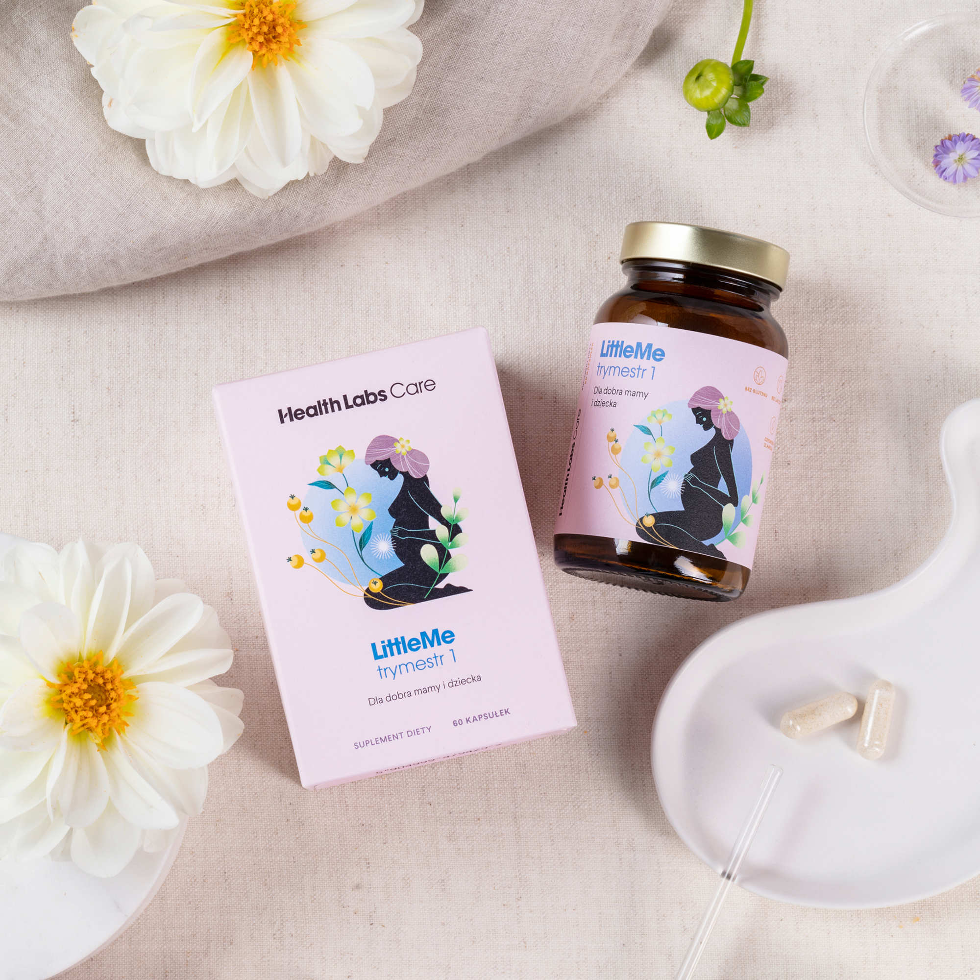 Health Labs Care, LittleMe trymestr 1, kapsułki, 60 sztuk